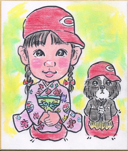 カープ女子のまゆと友達のゴン