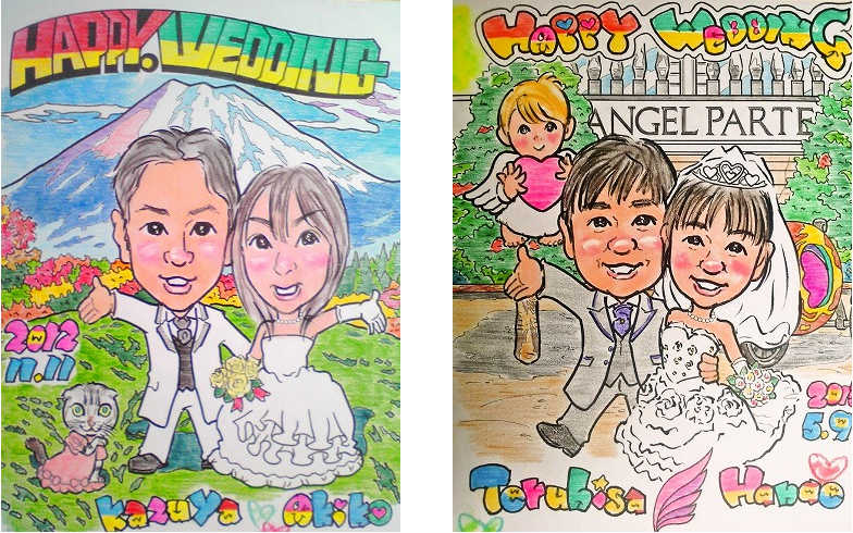 似顔絵ウエルカムボード