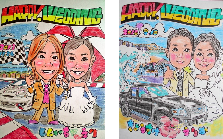 似顔絵ウエルカムボード