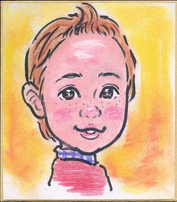 格安！1000円の色紙似顔絵