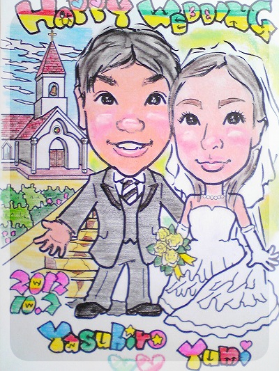 似顔絵ウエルカムボードMタイプ