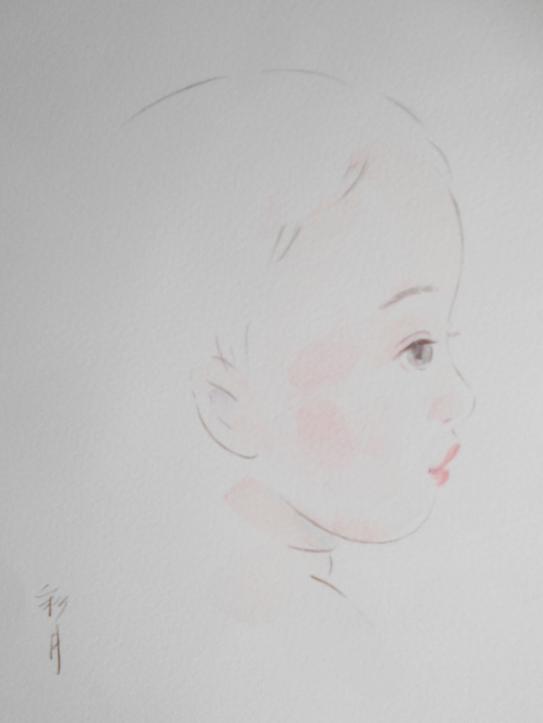 赤ちゃんの横顔