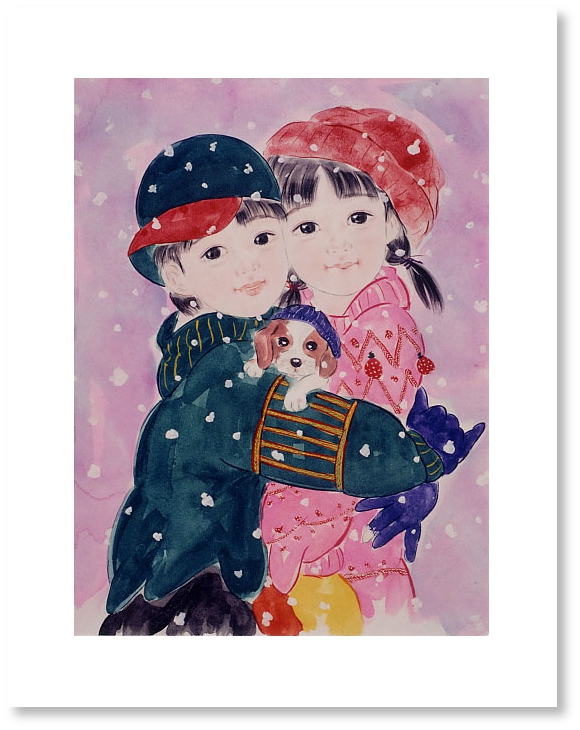 雪の中のふたり